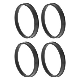INFINAUTO 82.1mm to 75.1mm Car Wheel Hub Centric Rings Black Polycarbonate Wheels Center Shaft Shock Absorbing Hubrings 4 Pcs