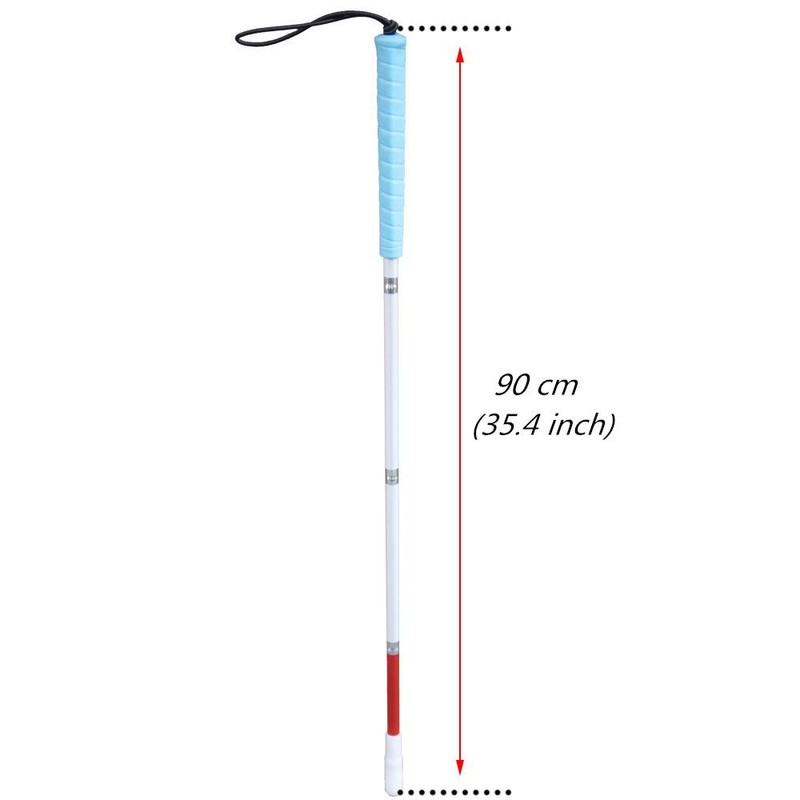 90 cm blind long stick, white stick, folding long stick