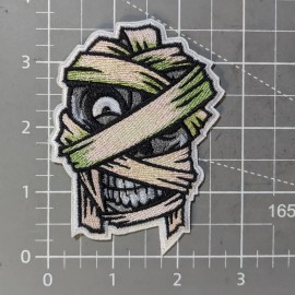 Unbranded Mummy Patch Horror Movie Monster Goth Punk Embroidered Iron Patch On 3.75x2.75"