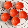 FYUEROPA Ceramic Pumpkin Ramekins Set, Small Bowls for Baking Souffle,