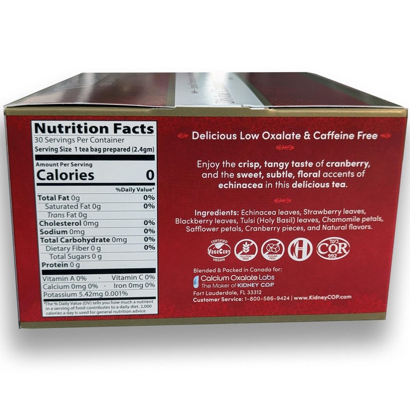 Veloxa™ Very Low Oxalate Tea (90 Pyramid Tea Bags (3