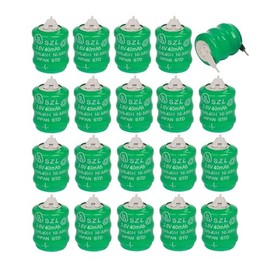 STEPMAX 20 Pack 3.6V 40mAh Ni-MH Battery for Varta 3/V40H 55608303012 PLC CNC Chip Data Power Supply 2 Pin