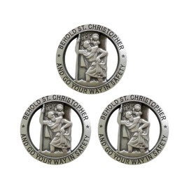 3 Pieces Metal Badge Clips, Car Visor Badge Clips, Multi-Purpose Badge Clips, Creative Round Badges, Fun Little Gift For Catholics.