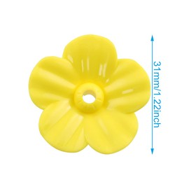 WHYHKJ 10 comederos de colibrí amarillo con forma de flor de plástico para pájaros