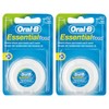 Oral Essential Floss, Waxed Mint Flavor, 50m, Pack of 2
