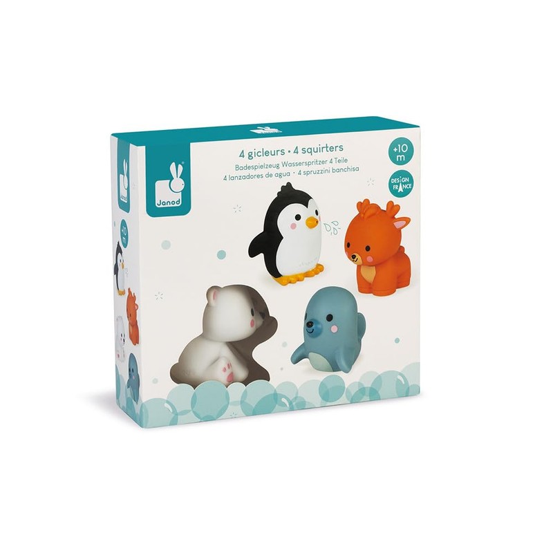 Janod - Water splashes "Polar Animals", 4 pieces - Bath