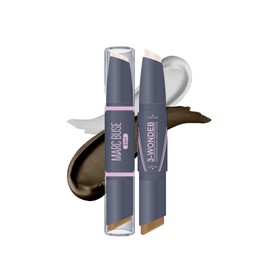 aopoka 2 in 1 Nose Shadow Highlight Pen, Contoured Multi-Stick, Multi-functional, Long Lasting Waterproof, Sweatproof Cream Bronzer, Natural 3D Feeling, No Crumbling, Luminizer Shading Highlight, Nose