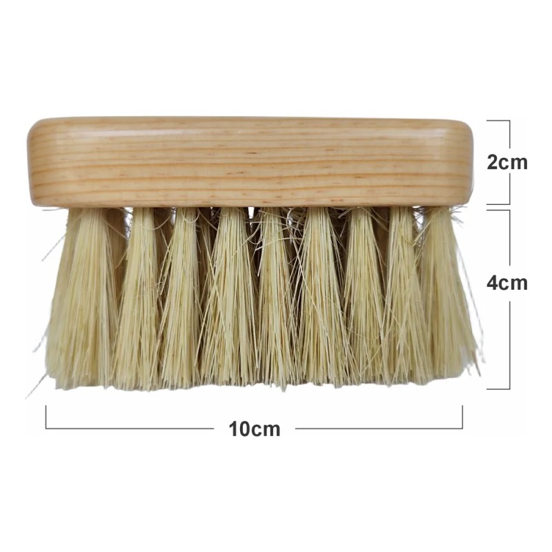 Cepillo Corporal Exfoliante Chico Madera Cerdas Lechuguilla