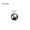 sourcing map 120pcs Precision Balls 10mm Diameter Carbon Steel Ball