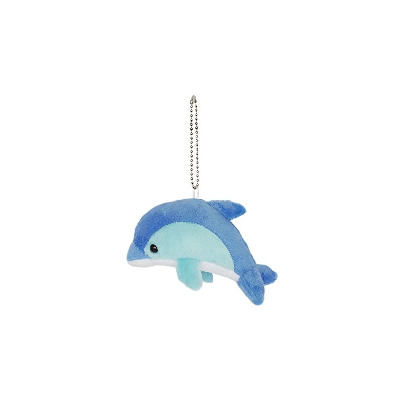 Aqua Stuffed Marine Anywhere and Friends Keychain Dolphin Blue 00080078 