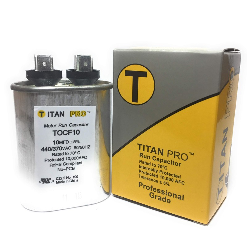 Packard TOCF10 10 MFD 440/370V Oval Capacitor