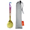 TiTo Titanium Fork Spoon Lightweight Portable Outdoor Dinner Spoon Fork