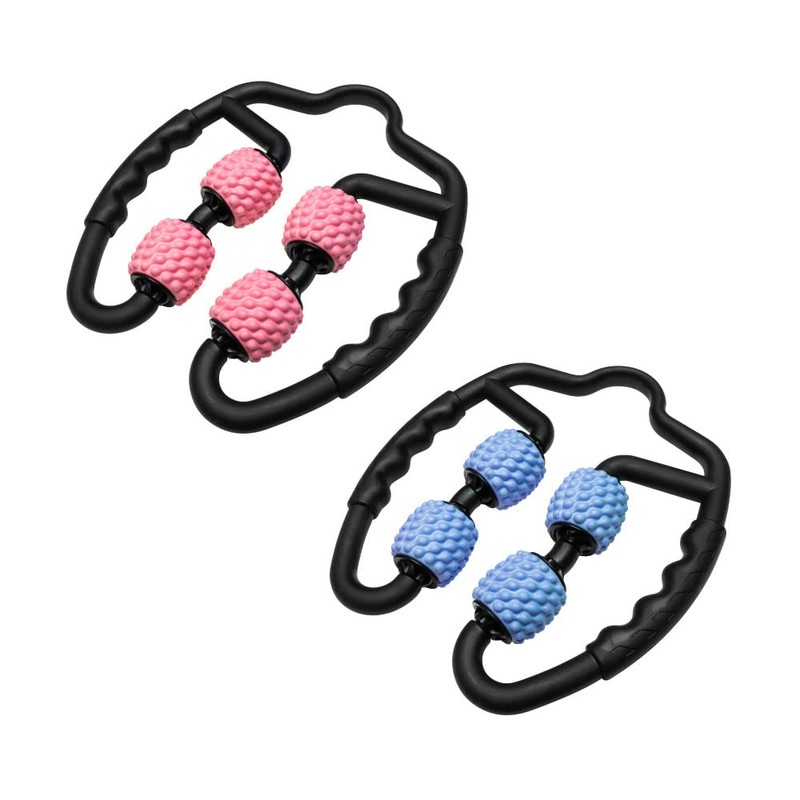 AngeliqueShop 360°回転マッサージローラー 軽量 (ブルー)