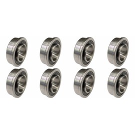 XiKe Rodamiento de 5/8 pulgadas (paquete - 10), ID 5/8 pulgadas x OD 1-3/8 pulgadas - Cortacésped y carretillas y carros - Marathon # 60602 Rodamiento de bolas de precisión con brida