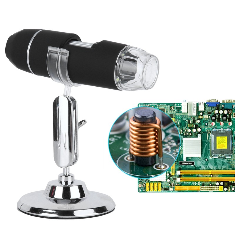 USB Microscope 8LED 1000X 640x480P Microscope with Stand for Android