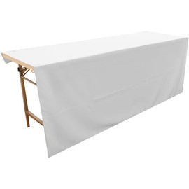 Noren Kobo 97136 Flameproof Tablecloth, Plain, White, Events, Exhibitions, Briefings, Discounts, 55.1 x 70.9 inches (140 x 180 cm), Flame Retardant Tromat, White