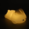 Cute Rabbit Night Light High Sensitivity Bunny Lamp Silicone Dimmable