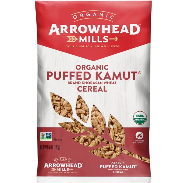 Arrowhead Mills Puffed Cereal, 6 oz (Organic Puffed Kamut, 6oz - Case of 12)