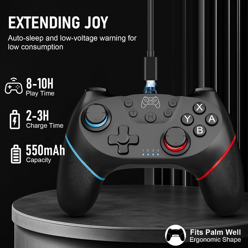 Diswoe Switch Controllers, 2 Pack Wireless Pro Controller for Switch