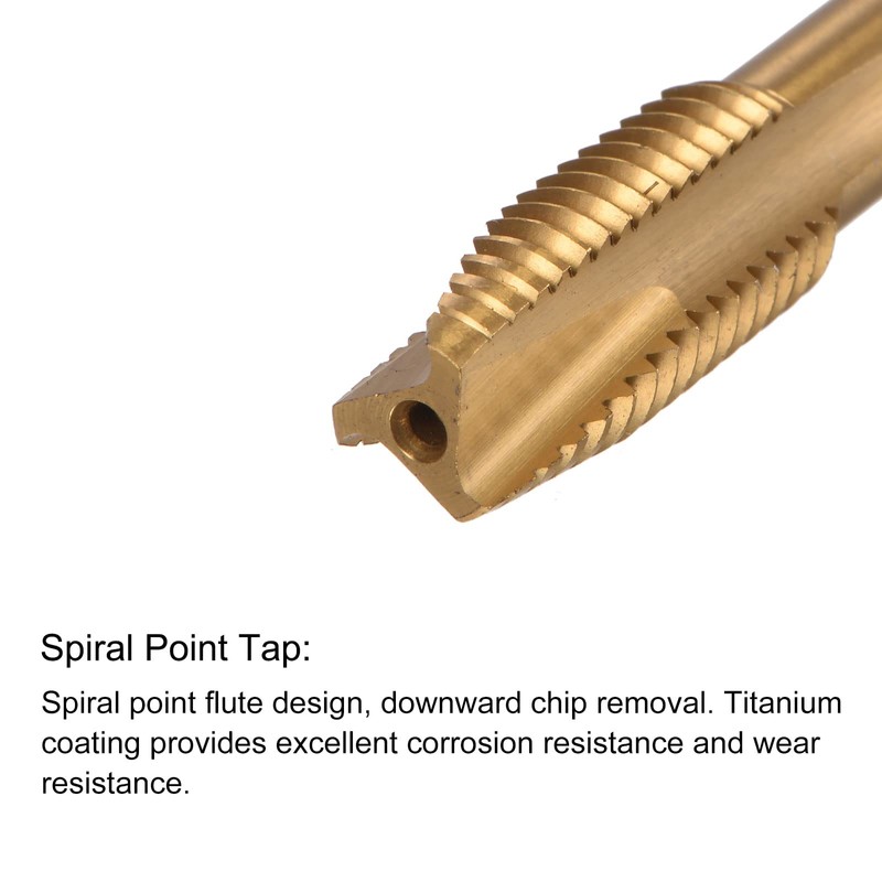 sourcing map M10 x 1.5 Spiral Point Thread Tap and
