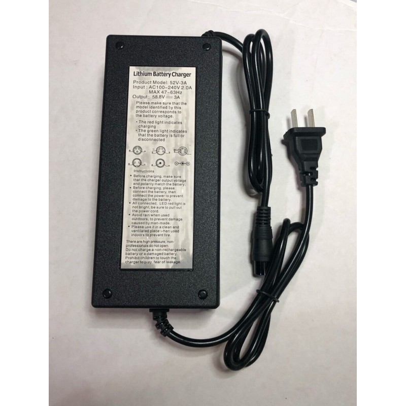 emove 🔥52v 58.8v 3a Li-ion smart fast Battery Charger for