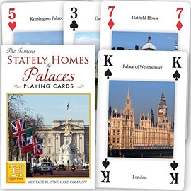 Famous Stately Homes & Palaces Deck of 52 Playing Cards + Jokers