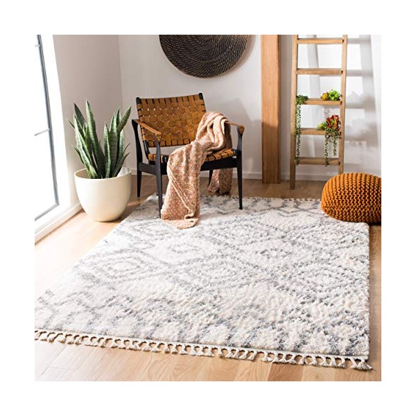 Safavieh Berber Fringe Shag Collection BFG611A Moroccan 1.2-inch Thick Area