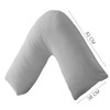 BuzzBuy V shaped pillowcase cover,Pack of 2 100% Poly-cotton Back