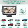 AMTIFO Baby Car Camera with 4.3’’ Wired Display:1080P HD Rear-Facing