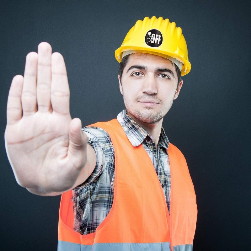 300-Piece Classic Hard Hat Funny Stickers: For Construction Workers