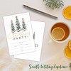 Tabyon Christmas Party Invitation Cards - Snowy Pine & Star