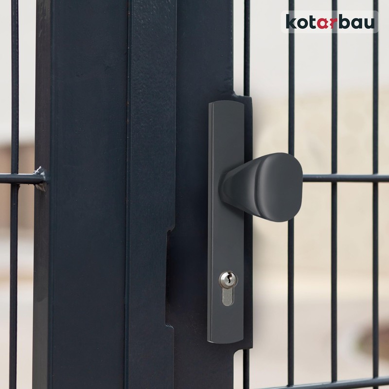 KOTARBAU® Handle Knob Set 90 mm Profile Cylinder Door Handle