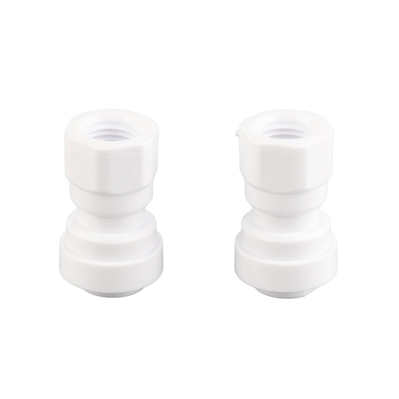 2Pcs Home Brewing Ball Lock Keg Connector + 8mm‑1/4in FFL