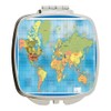 Island Gifting - World Map Poster - Square Compact Mirror