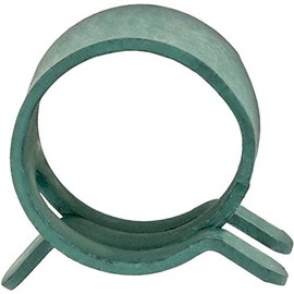100 7/16" Spring Action Hose Clamps Green
