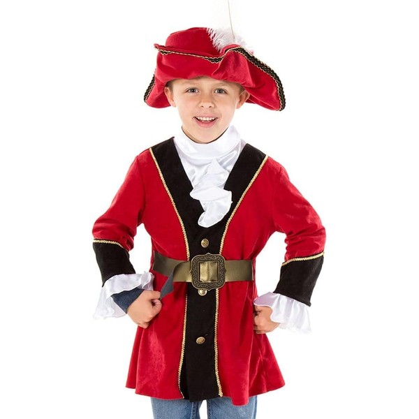 PRETEND TO BEE Pirate Captain Fancy Dress Costume for Kids,