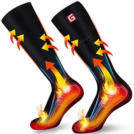 Magnolia Electric Heated Socks for Men Women, Rechargeable Battery Operated Heated Socks for Cold Feet and Winter Outdoor Sports