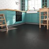 Livelynine Solid Black Vinyl Flooring 16-Pack 12x12 Inch Bathroom Peel