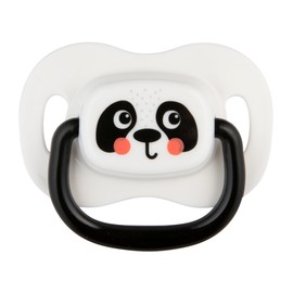 Canpol babies Schnuller-Luftstrom, Silikon, 6-18 m, symmetrisch, mit Mikrowellen-Sterilisationsbehälter, BabiesBoo 2 Stück, Weiß