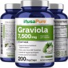 NusaPure Graviola 7,500 mg Equivalent per caps 200 Veggie Non-GMO
