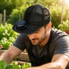 Solar & USB Rechargeable Fan Baseball Cap, 3-Speed Mesh Cooling
