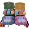 Bath Bombs x 6 in coloured egg box. Easter Egg