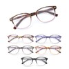JM Blue Light Reading Glasses for Women with Spring Hinge,