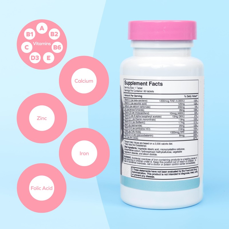 Dr. Talbot's Mom Prenatal Multi-Vitamin Daily Supplement - Folic Acid,