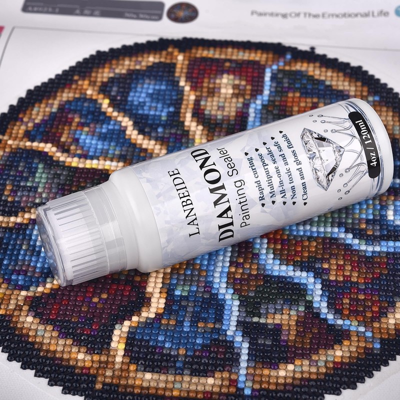 LANBEIDE Diamond Painting Sealer, 5D Diamond Painting Glue Permanent Hold