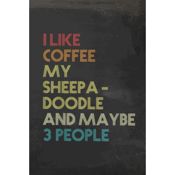Vitamin & Supplements Tracker - Sheepadoodle Dog Owner Coffee Lover