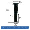 Brickyard Press-In Wheel Studs 1/2"-20 x 2.70" for Dexter 5200,
