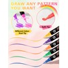 48 Colors Nail Art Pens Set 3D Acrylic Paint Nail