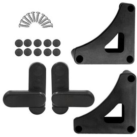 XUZIE Caravan Table Bracket Storage Kit - Security Retaining Mounting Kit with Screws for Stowage Table Accessories in Caravan, Motorhome, Campervan Table Accessories Black
