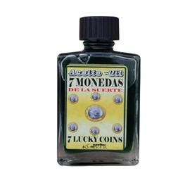 Generic Aceite De 7 Monedas De La Suerte - 7 Lucky Coins Spell Oil - 1 fl oz., Green